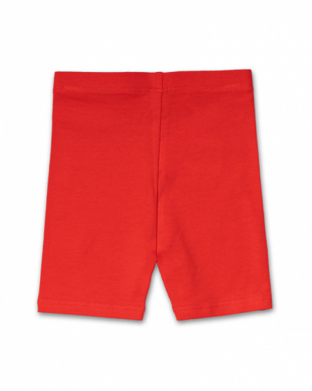 Legging ciclista red dot para menina Beach Day