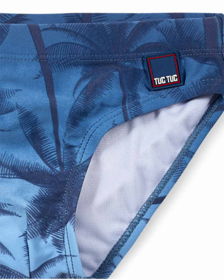 Fato de banho azul slip para menino Spring Break