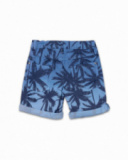Bermudas de sarja azul para menino Spring Break