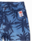 Bermudas de sarja azul para menino Spring Break