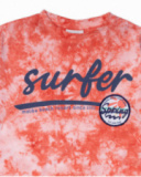 T-shirt tie dye vermelha para menino Spring Break