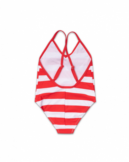 Fato de banho às riscas para menina Hello Playa