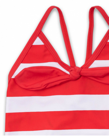 Fato de banho às riscas para menina Hello Playa