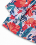 Saia popeline estampada menina Hello Playa