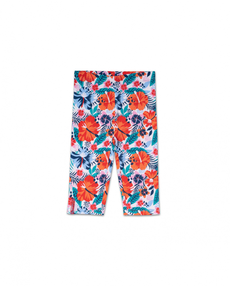 Legging malha com estampado pirata para menina Hello Playa