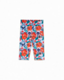 Legging malha com estampado pirata para menina Hello Playa