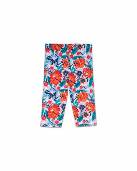 Legging malha com estampado pirata para menina Hello Playa