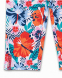 Legging malha com estampado pirata para menina Hello Playa