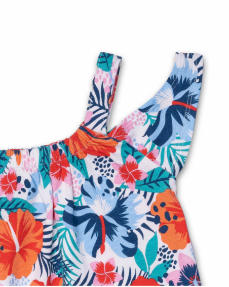 Conjunto malha vermelha para menina Hello Playa