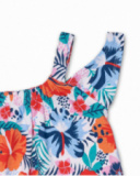 Conjunto malha vermelha para menina Hello Playa