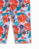 Conjunto malha estampada para menina Hello Playa