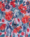 Vestido de popeline estampado para menina Hello Playa