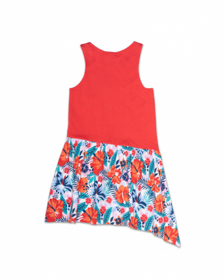 Vestido de tricô estampado para menina Hello Playa