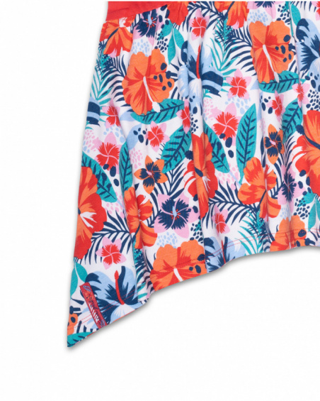 Vestido de tricô estampado para menina Hello Playa