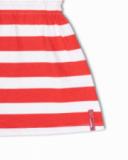 Vestido malha às riscas para menina Hello Playa