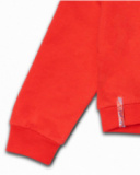 Moletom de pelúcia vermelho para menina Hello Playa