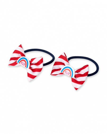 Set de 2 scrunchies azuis para menina Beach Day Set de 2 scrunchies azuis para menina Beach Day