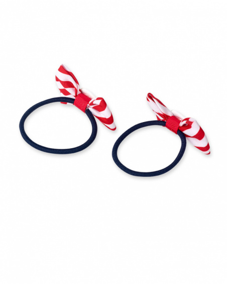 Set de 2 scrunchies azuis para menina Beach Day Set de 2 scrunchies azuis para menina Beach Day