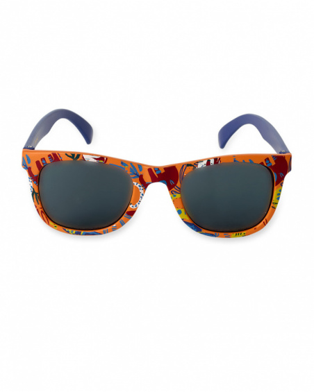 Óculos de sol laranja para menino Eco-Safari Óculos de sol laranja para menino Eco-Safari