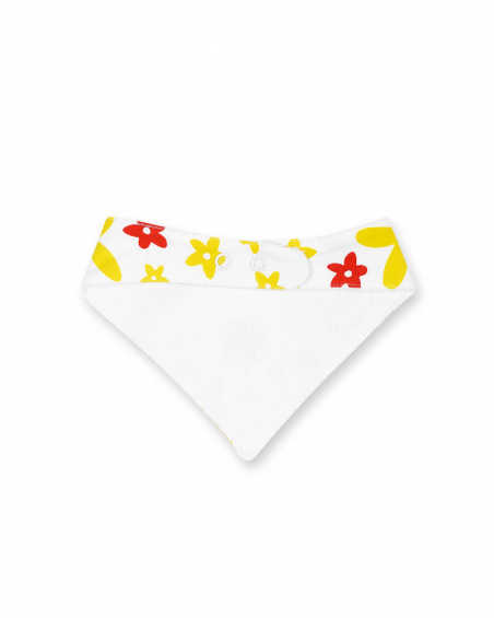 Bandana de malha branca para menina domingo