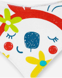 Bandana de malha branca para menina domingo