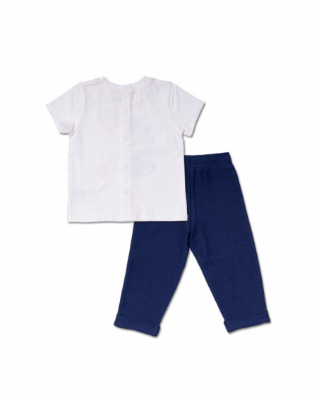 Conjunto de malha azul para menino Blub Conjunto de malha azul para menino Blub