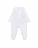 Macacão de malha branco para menina Blub Macacão de malha branco para menina Blub