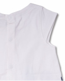 Vestido branco de malha para menina Blub