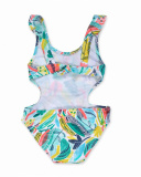 Triquíni estampado para menina Treasure Island