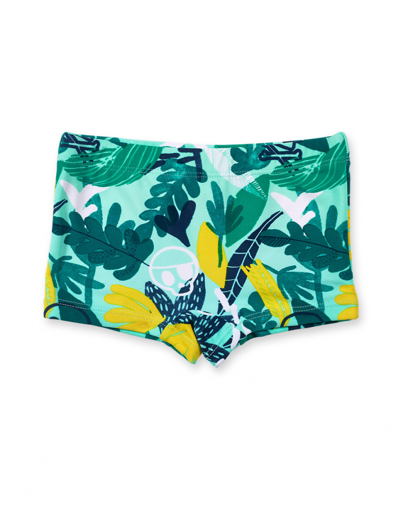 Maiô boxer estampado para menino Treasure Island