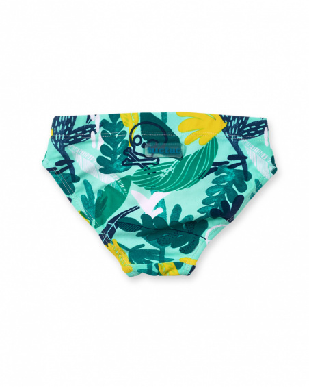 Cueca de maiô estampada para menino Treasure Island