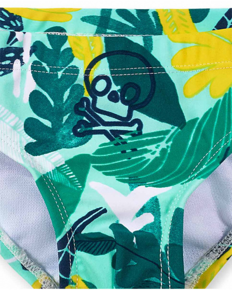 Cueca de maiô estampada para menino Treasure Island