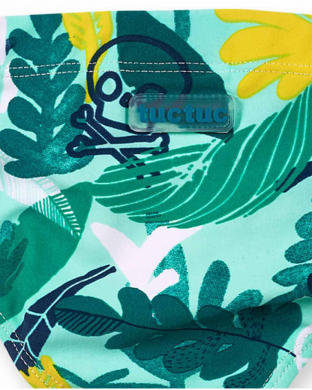 Cueca de maiô estampada para menino Treasure Island