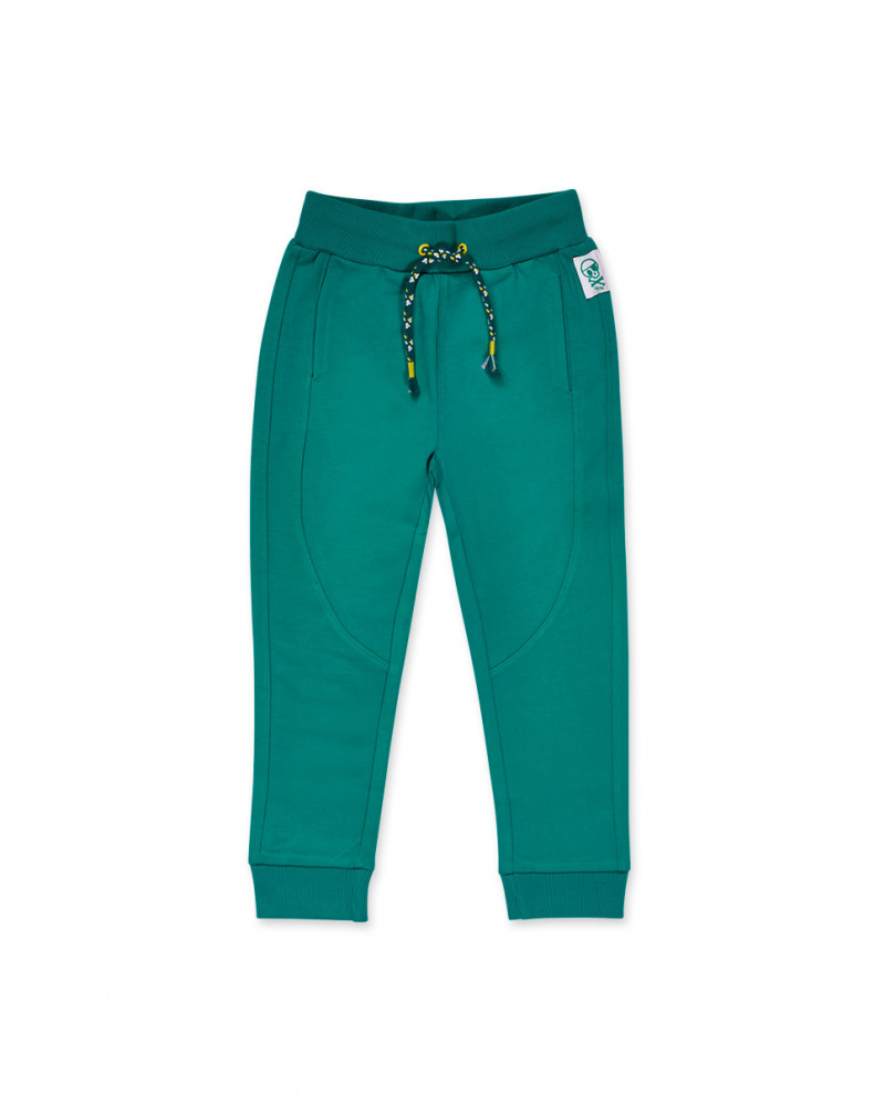 Calça de pelúcia verde menino Treasure Island