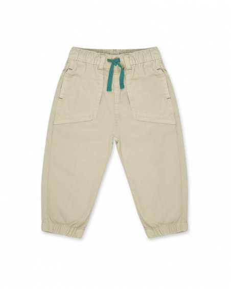 Calça de sarja cinza menino Treasure Island