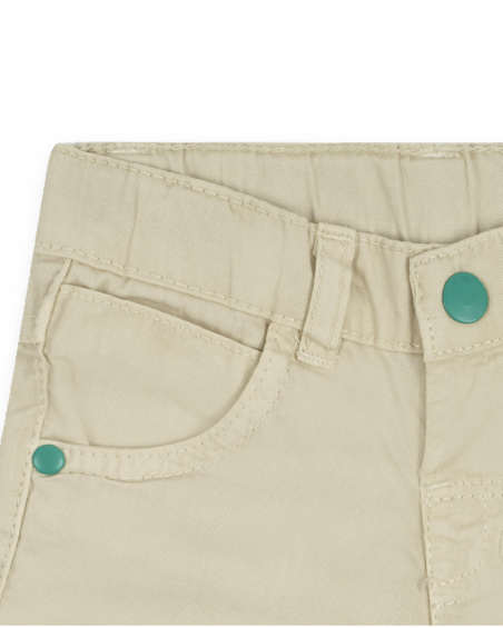 Bermudas de sarja cinza menino Treasure Island