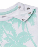 T-shirt de malha branca verde para menino Treasure Island
