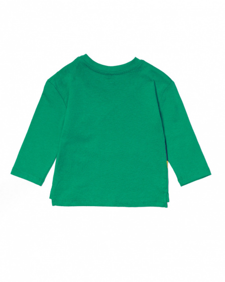 T-shirt de malha verde para menino Treasure Island