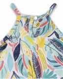 Vestido de malha estampado menina Treasure Island