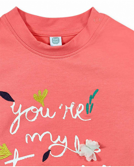 Camisola de pelúcia rosa para menina Treasure Island