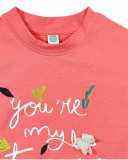 Camisola de pelúcia rosa para menina Treasure Island