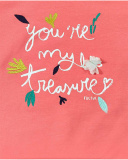 Camisola de pelúcia rosa para menina Treasure Island