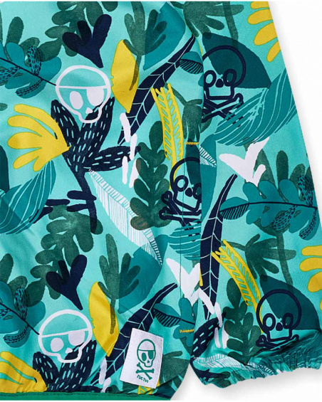 Casaco corta-vento estampado para menino Treasure Island