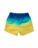 Bermudas azuis e amarelas para menino Tiny Critters