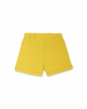 Bermuda de malha amarela para menino Tiny Critters