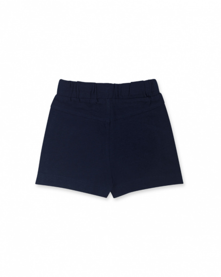 Bermuda de malha azul para menino Tiny Critters