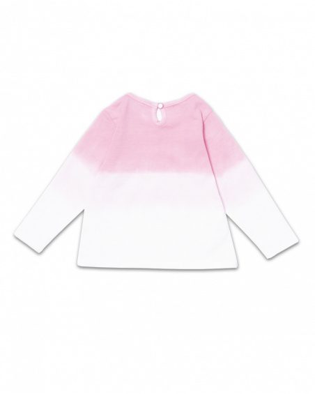 T-shirt malha branca para menina Tiny Critters