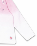 T-shirt malha branca para menina Tiny Critters