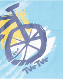 T-shirt comprida em malha azul para menino Tiny Critters