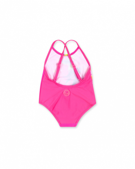 Fato de banho fúcsia menina concha